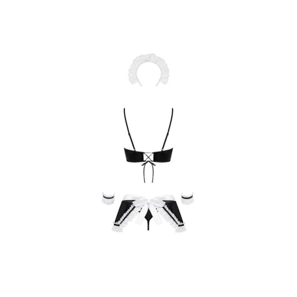Maid set Costume de soubrette - Noir